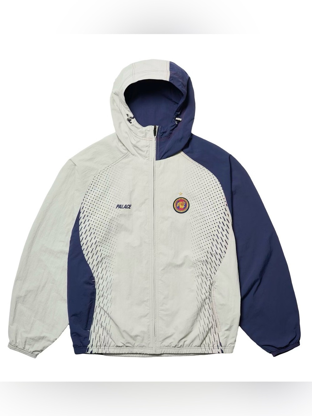 PALACE PRO TEAM HOODED SHELL JACKET GREY FW25 Logo Warm Up Men's Size XL